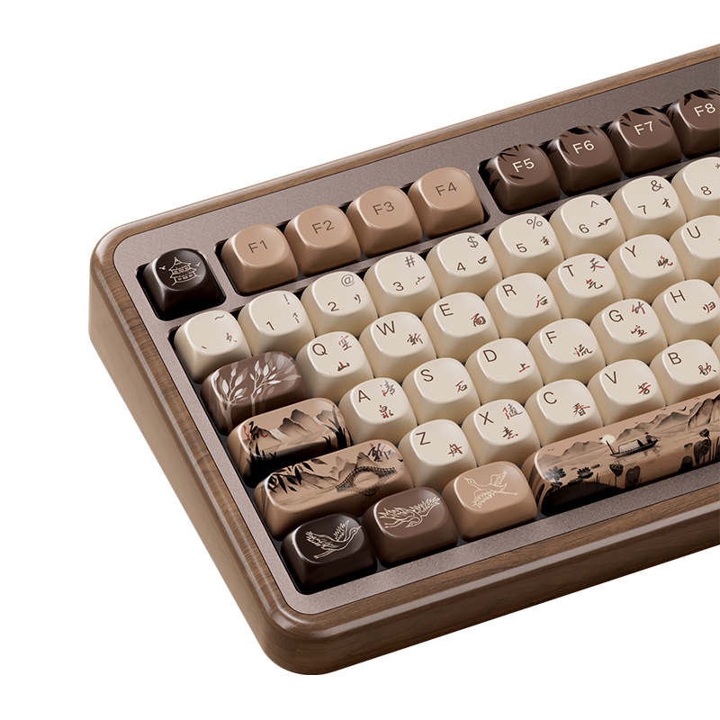 AKKO MU02 Mountain Seclusion VIA ISO-DE (Walnut case)