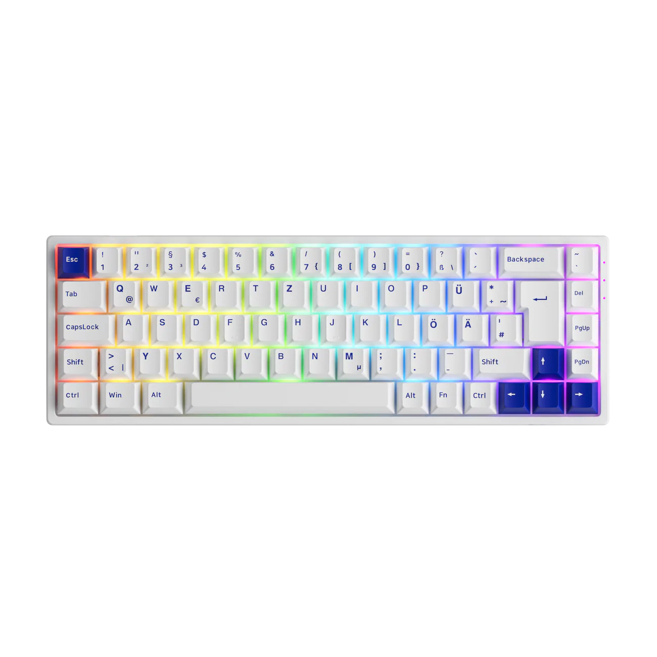 Akko 3068B Blue on White ISO-DE - Geekboards