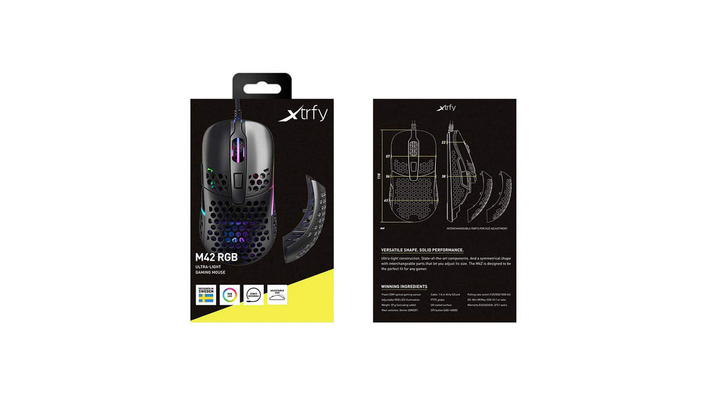Xtrfy Gaming Maus M42 RGB Schwarz