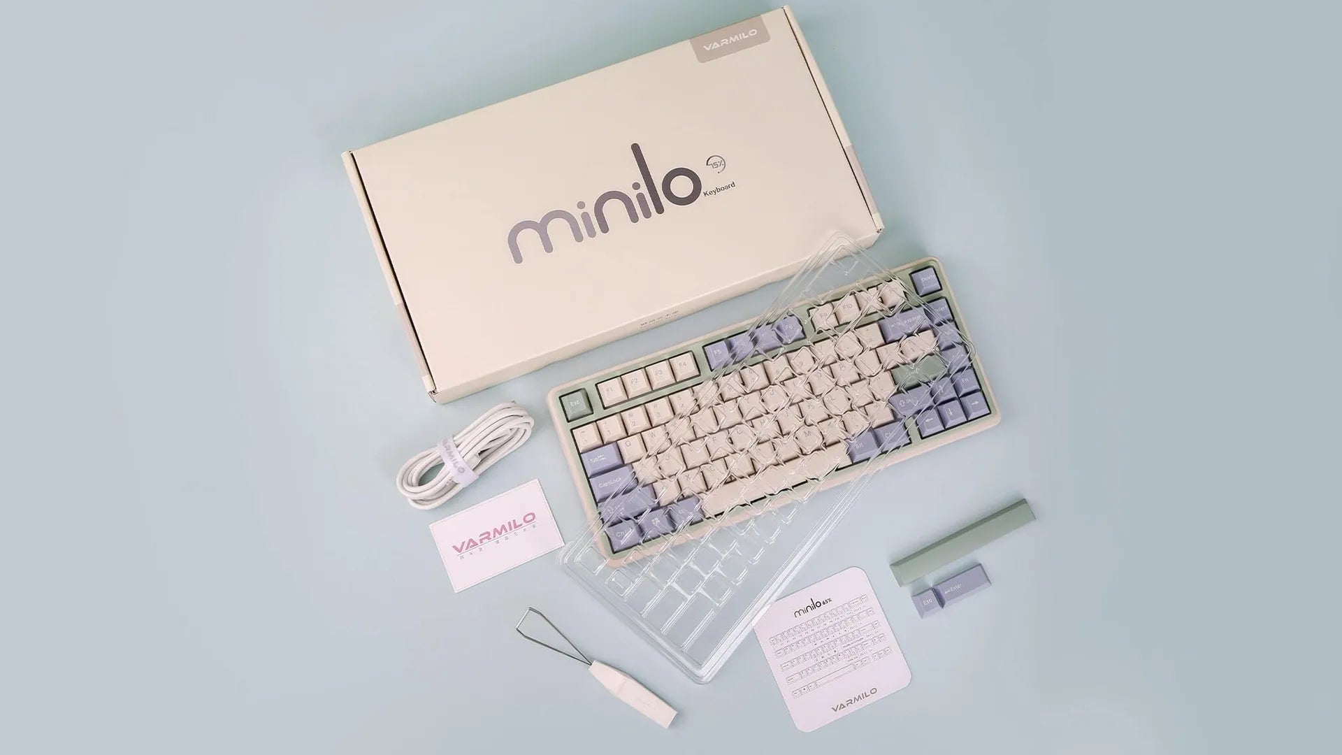 Varmilo Minilo Eucalyptus VXT81 – Geekboards Varmilo Minilo Eucalyptus VXT81 – Geekboards