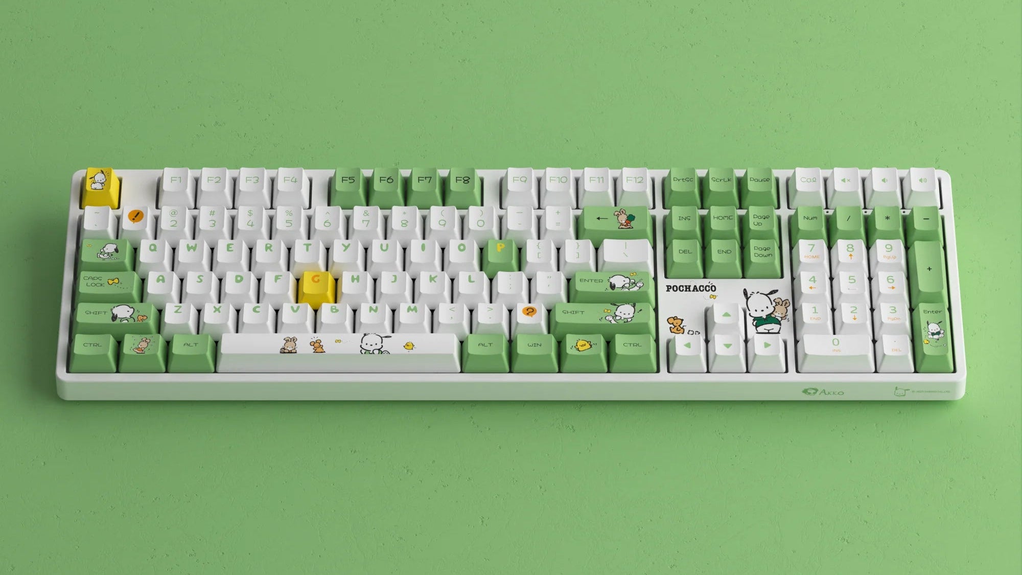 Akko Pochacco Green 5108B Plus ANSI