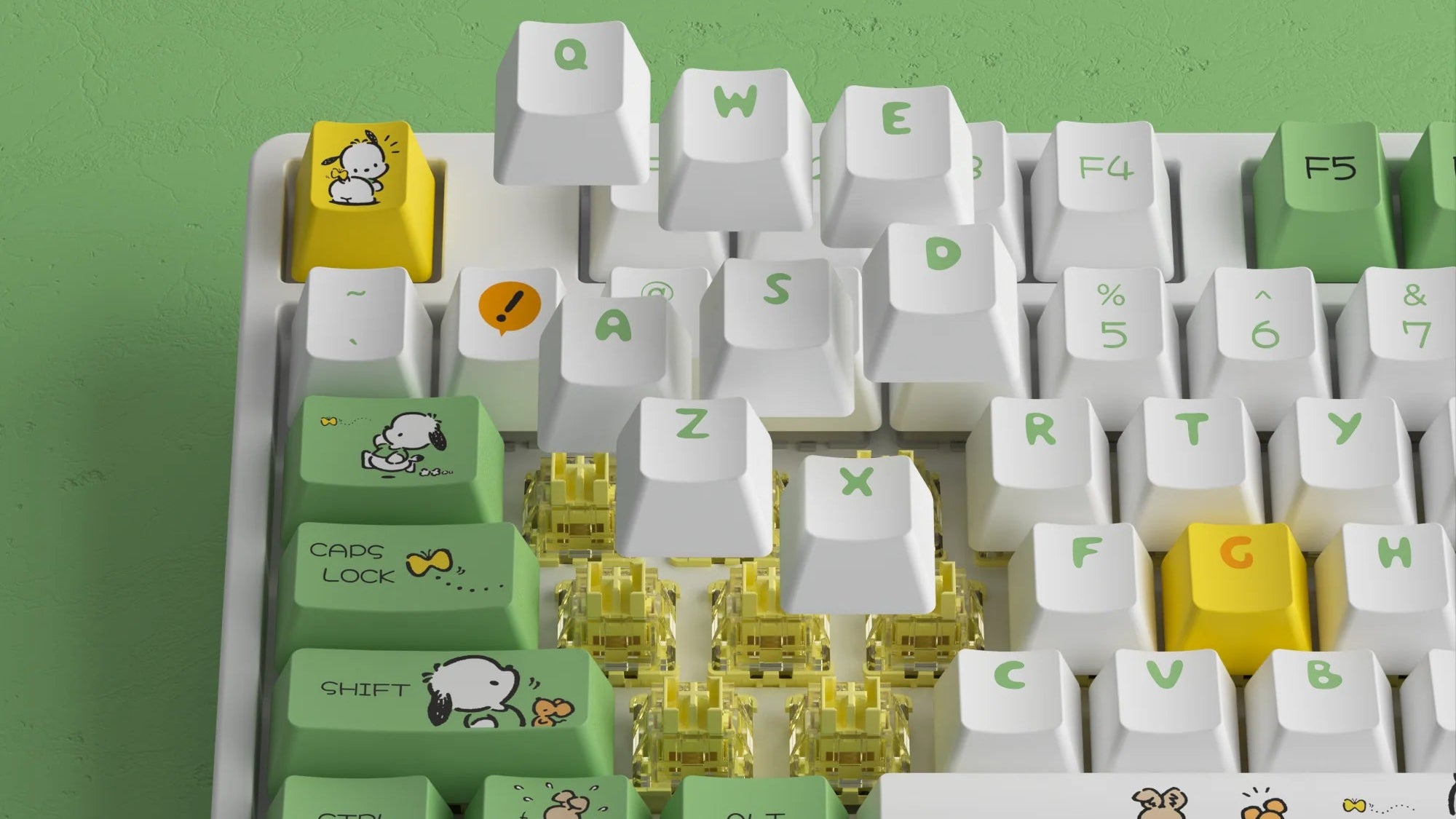 Akko Pochacco Green 5108B Plus ANSI