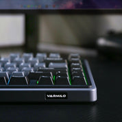 Varmilo Minilo75 HE Black ANSI - case angle