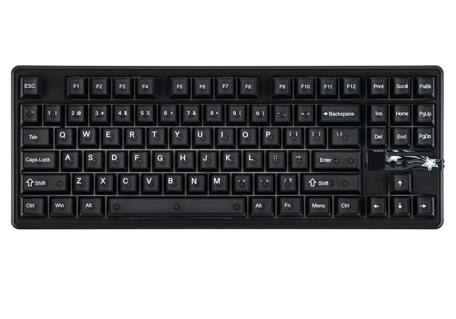 Aula F87 Pro V2 Black ANSI - top view