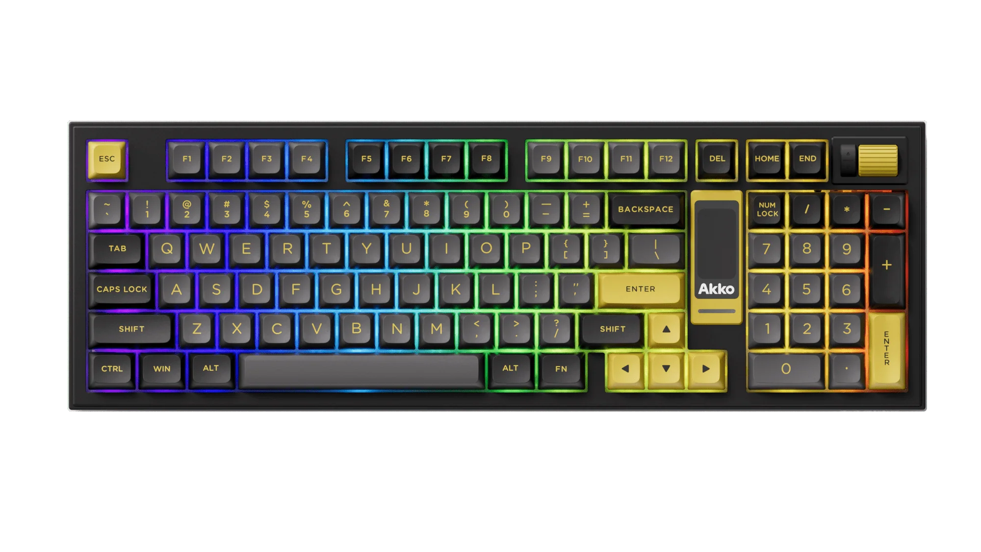 Akko 5098B Plus Black and Gold with Screen ANSI