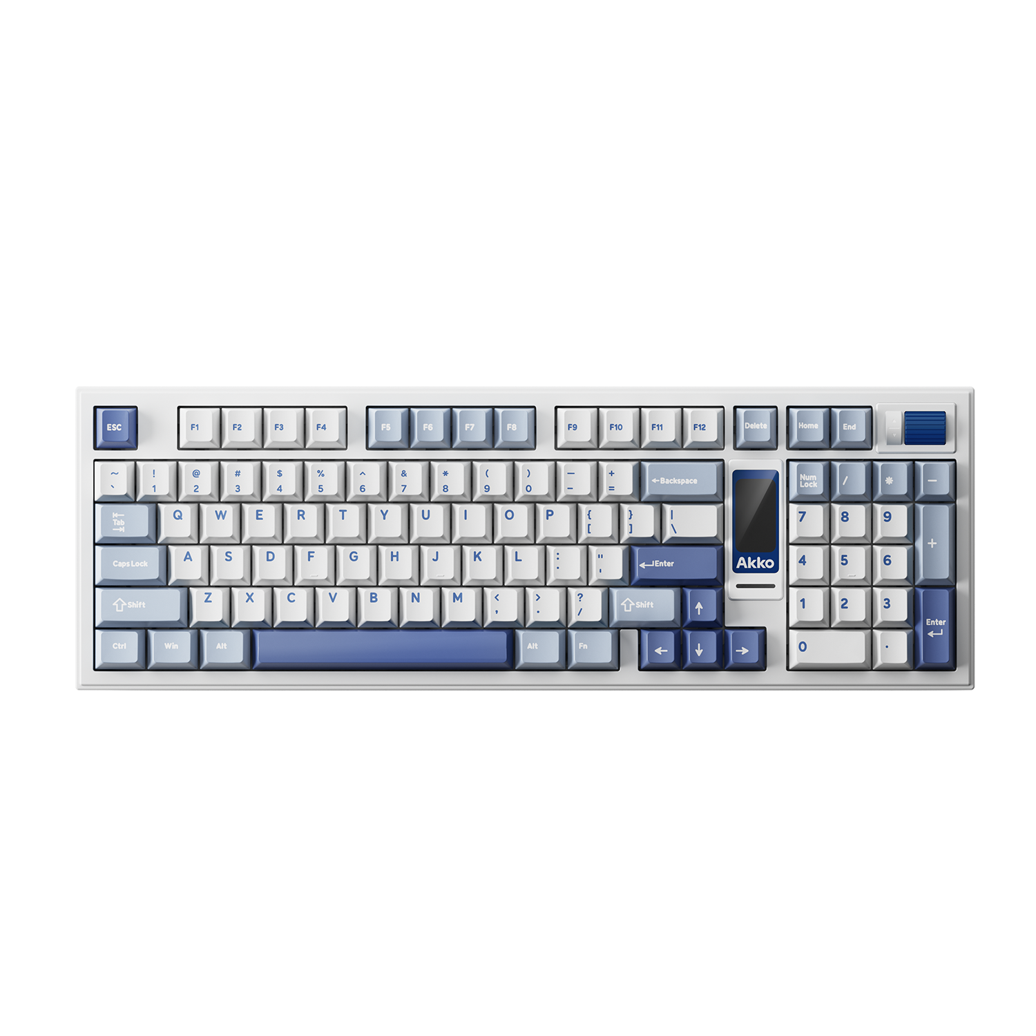 Akko 5098B Plus Glacier White ANSI - alternate front view