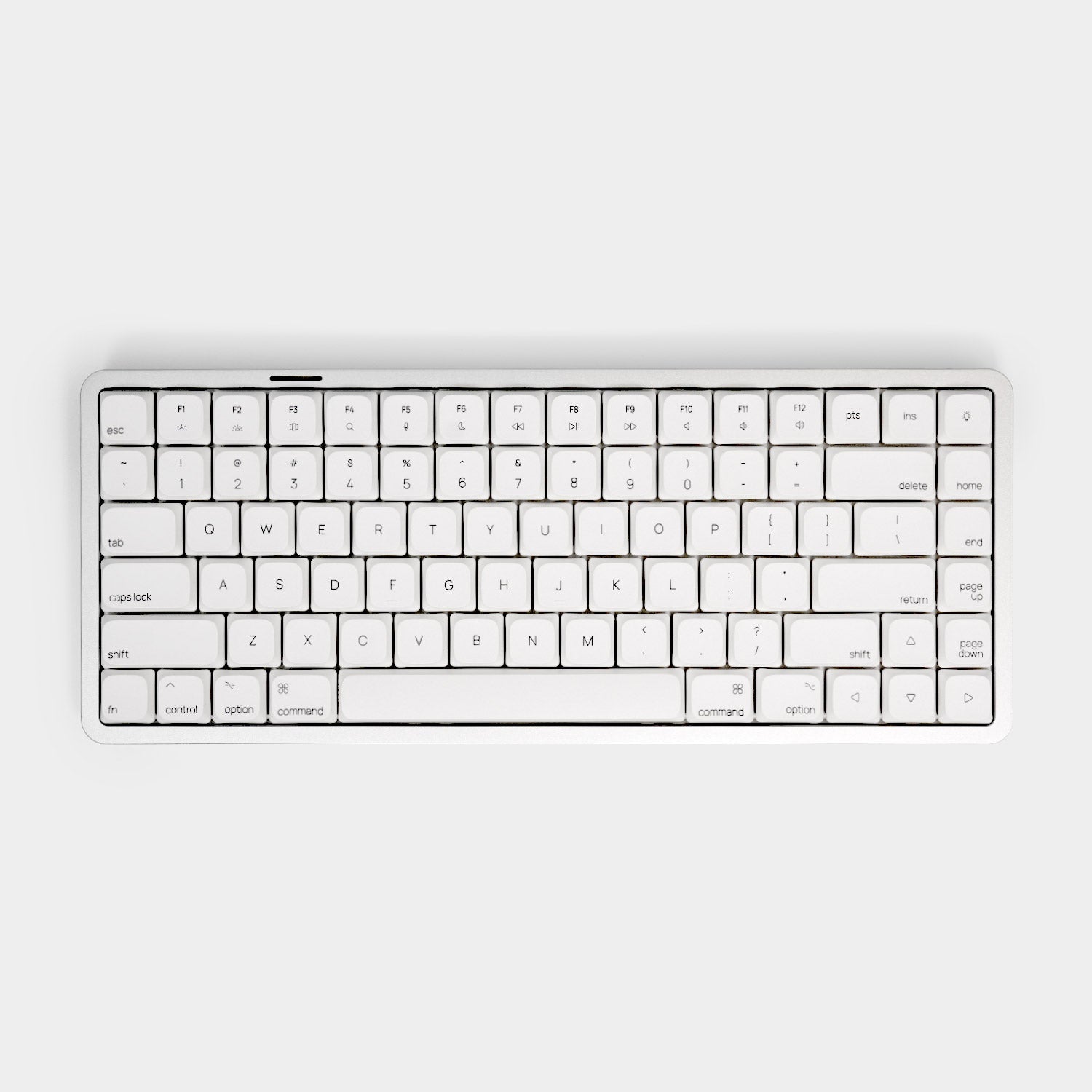 Akko Air 01 Low Profile Cloud White ANSI - low profile side view