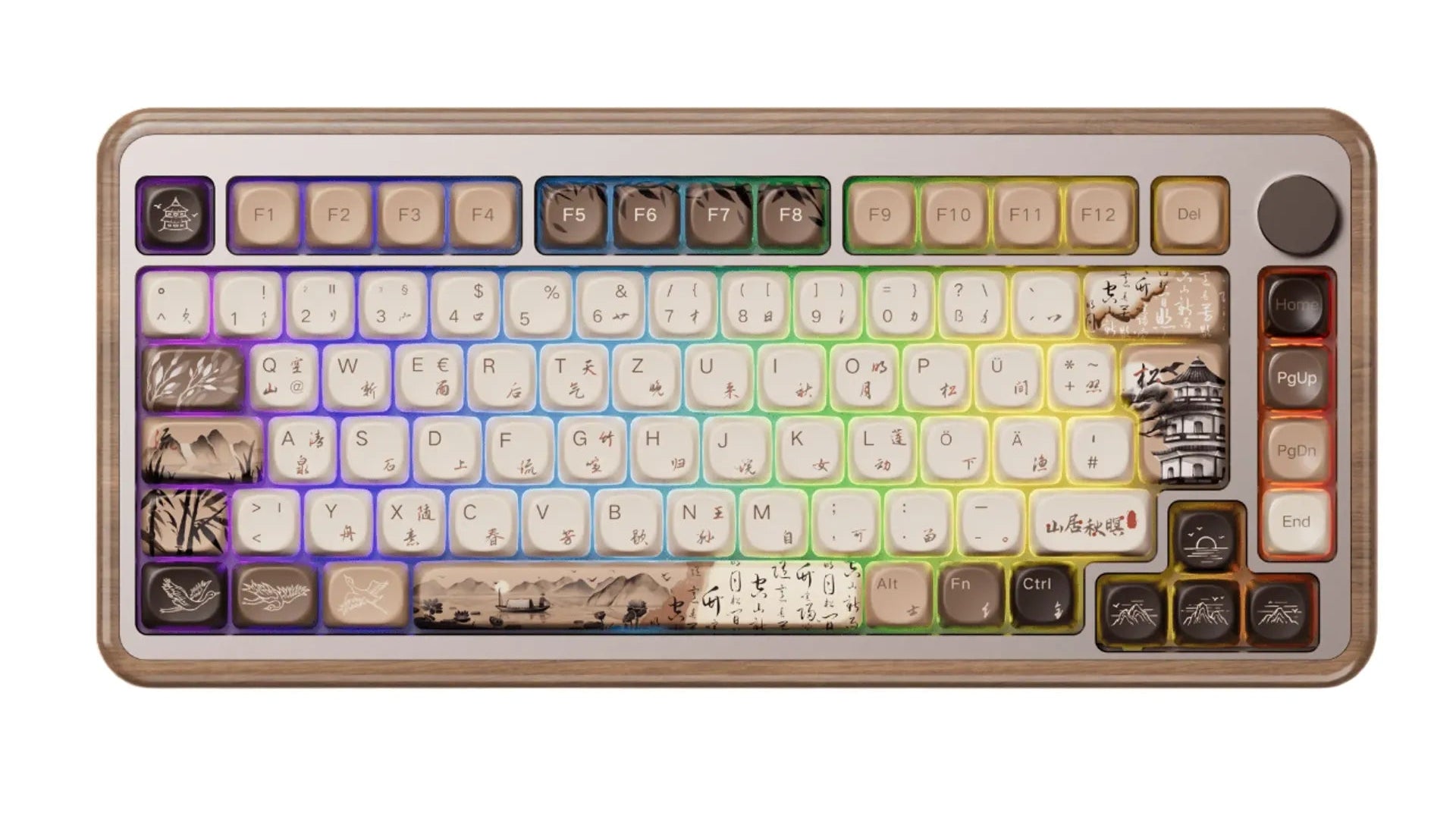 AKKO MU02 Mountain Seclusion VIA ISO-DE (Walnut case)