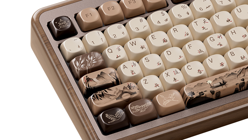 AKKO MU02 Mountain Seclusion VIA ISO-DE (Walnut case)