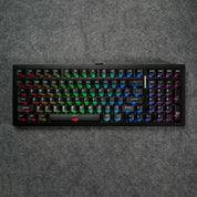 Akko MonsGeek M2 V5 HE Black Frosted Transparent ANSI - RGB view