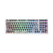Akko MonsGeek M2 V5 HE White Frosted Transparent ANSI - RGB front view