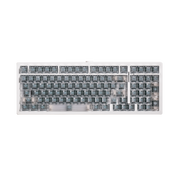 Akko MonsGeek M2 V5 HE White Frosted Transparent ANSI - clean front view