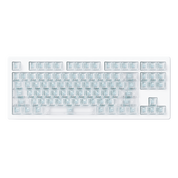 Akko MonsGeek M3 V5 HE White Frosted Transparent ANSI - clean front view