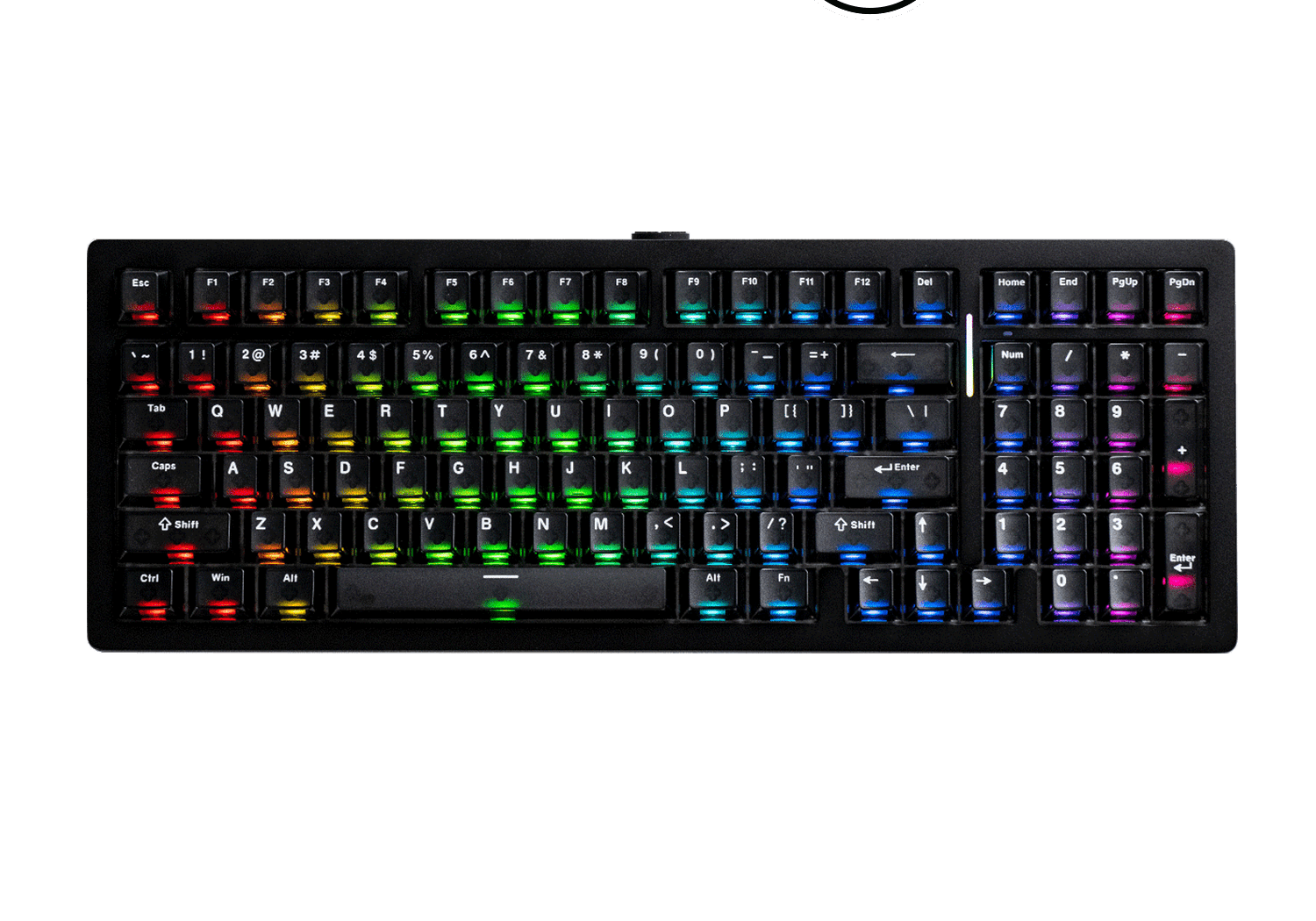 Akko MonsGeek M2 V5 HE Black Frosted Transparent ANSI
