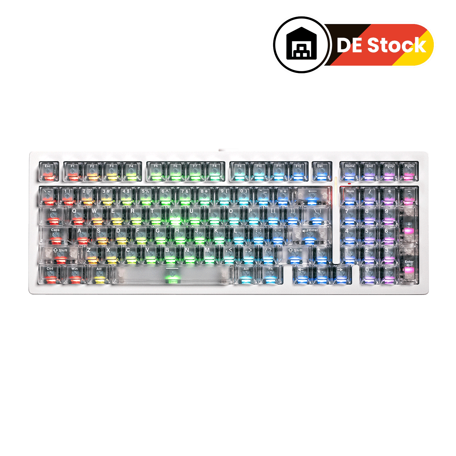 Akko MonsGeek M2 V5 HE White Frosted Transparent ANSI