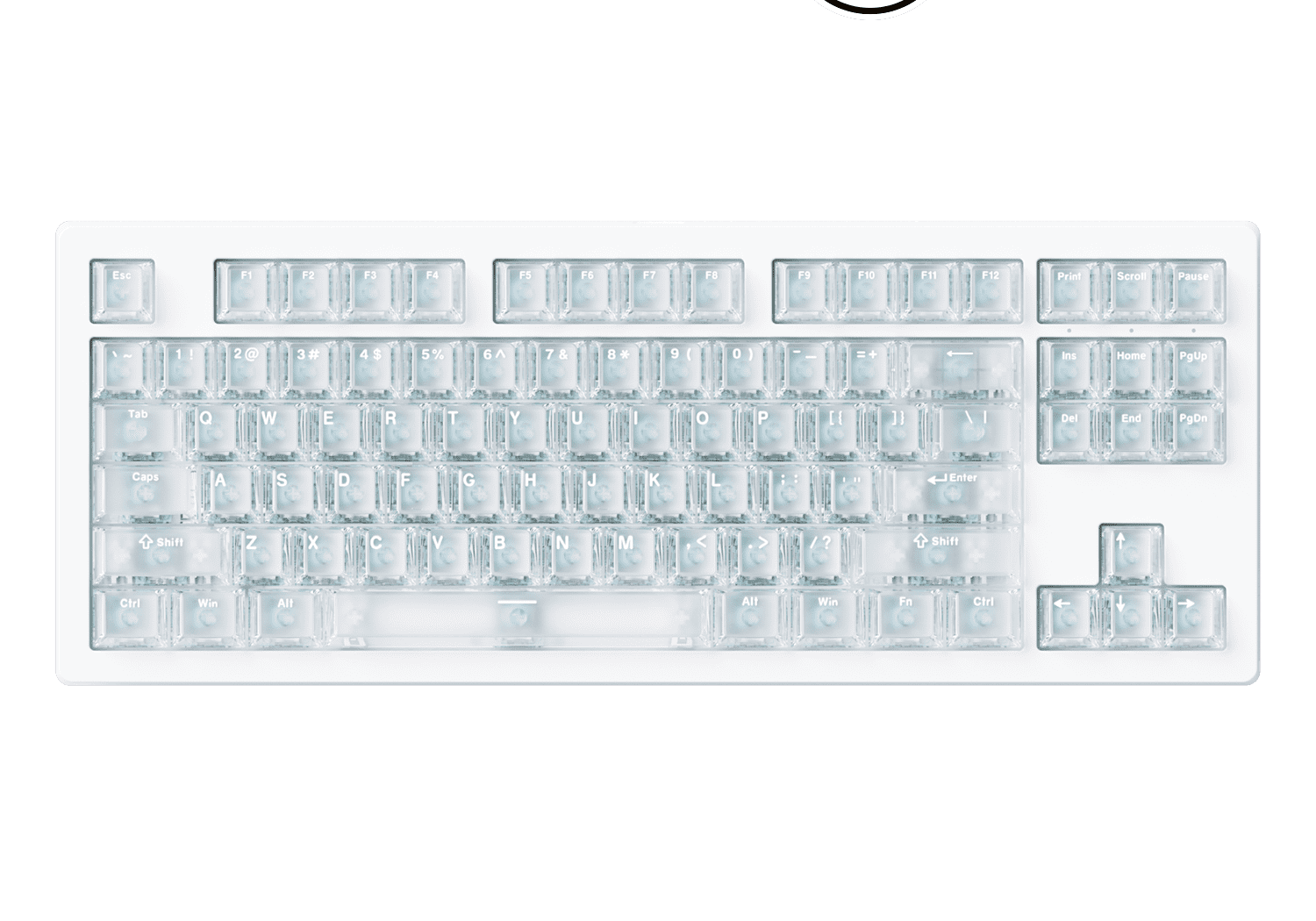 Akko MonsGeek M3 V5 HE White Frosted Transparent ANSI