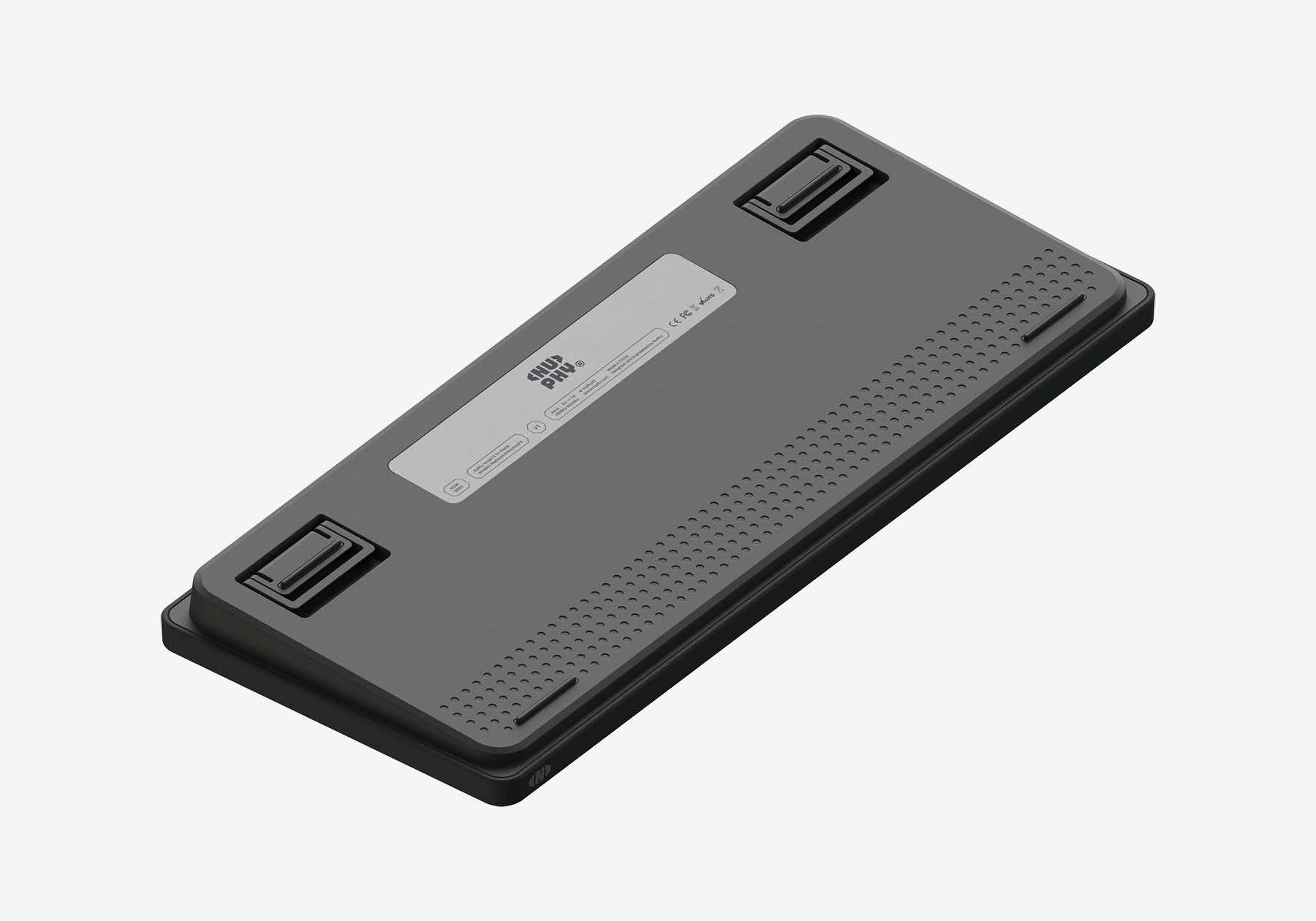 NuPhy Node75 Ink Gray ANSI Low Profile - bottom view
