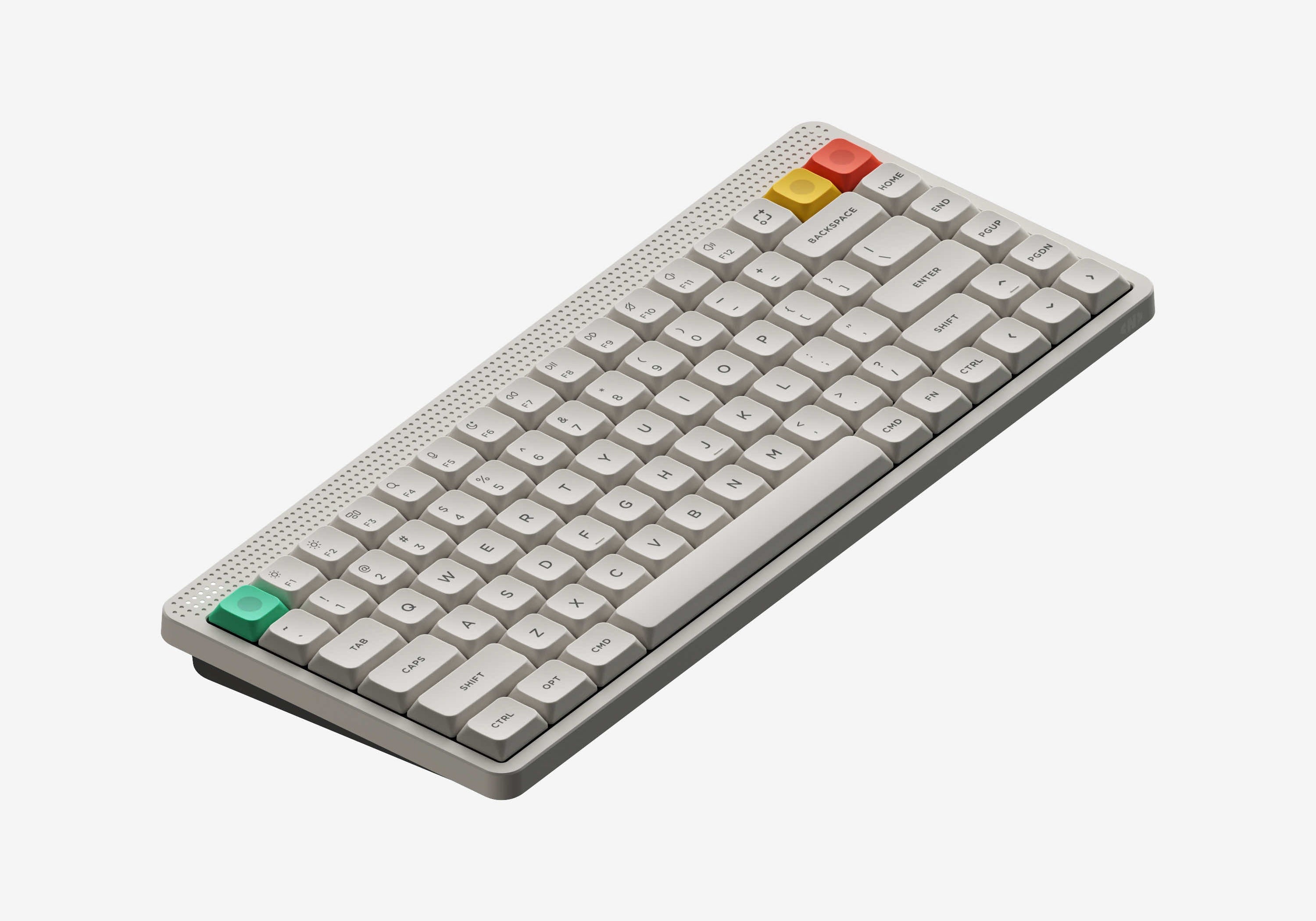 NuPhy Node75 Lunar White ANSI Low Profile - front view