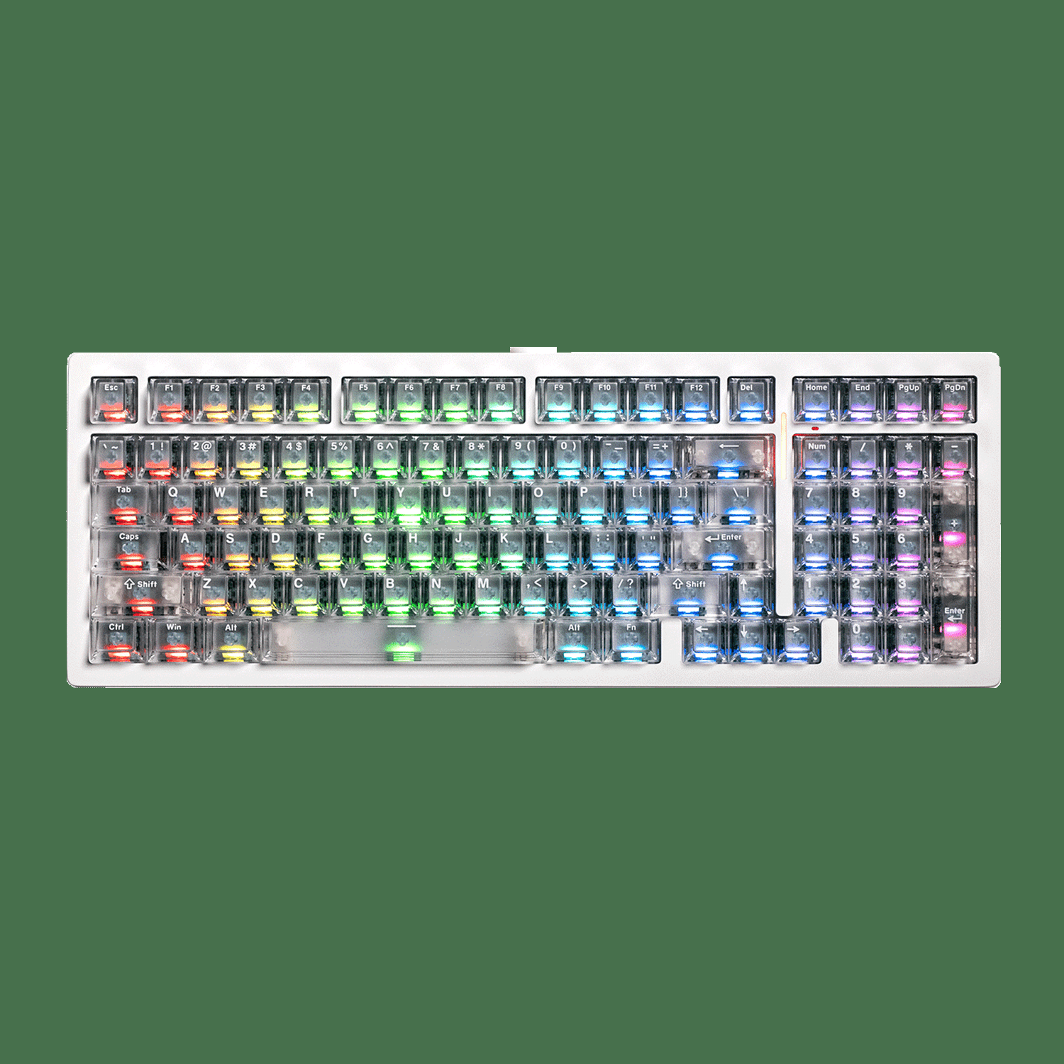 Akko MonsGeek M2 V5 HE White Frosted Transparent ANSI