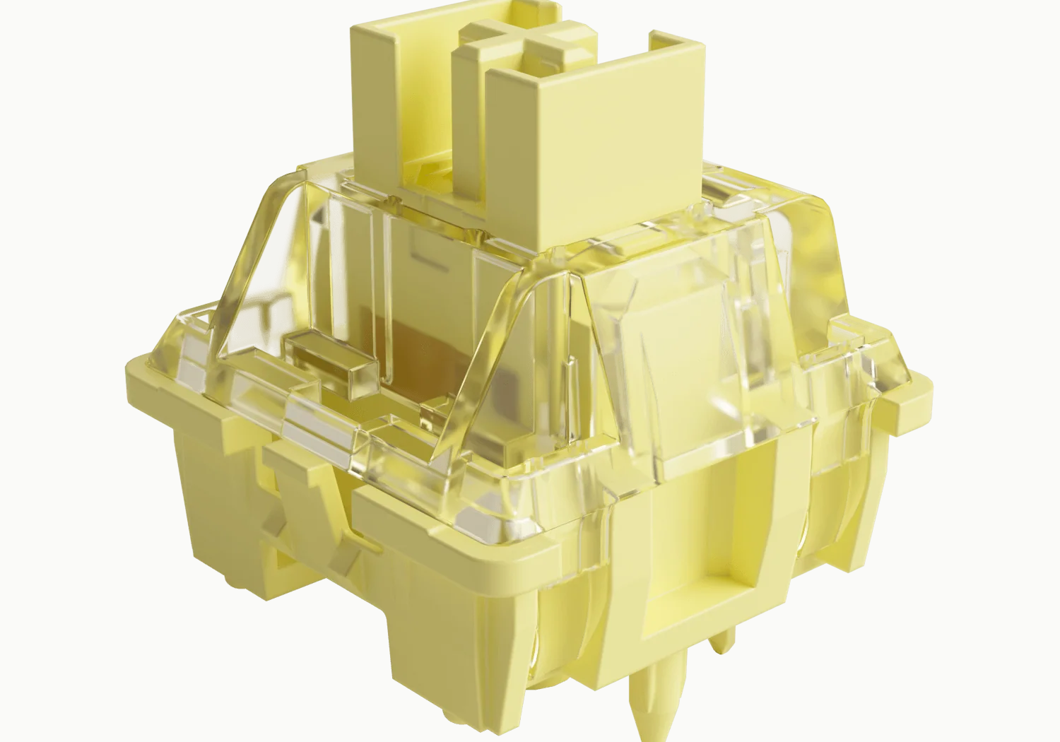 Akko V3 Creamy Yellow Pro Switch - close-up
