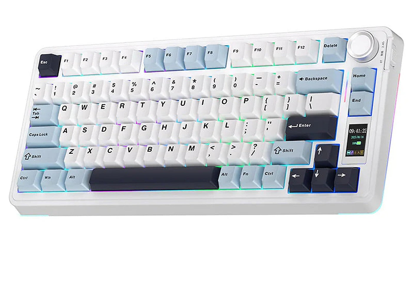Aula S75 Pro Blue-White ANSI - front view