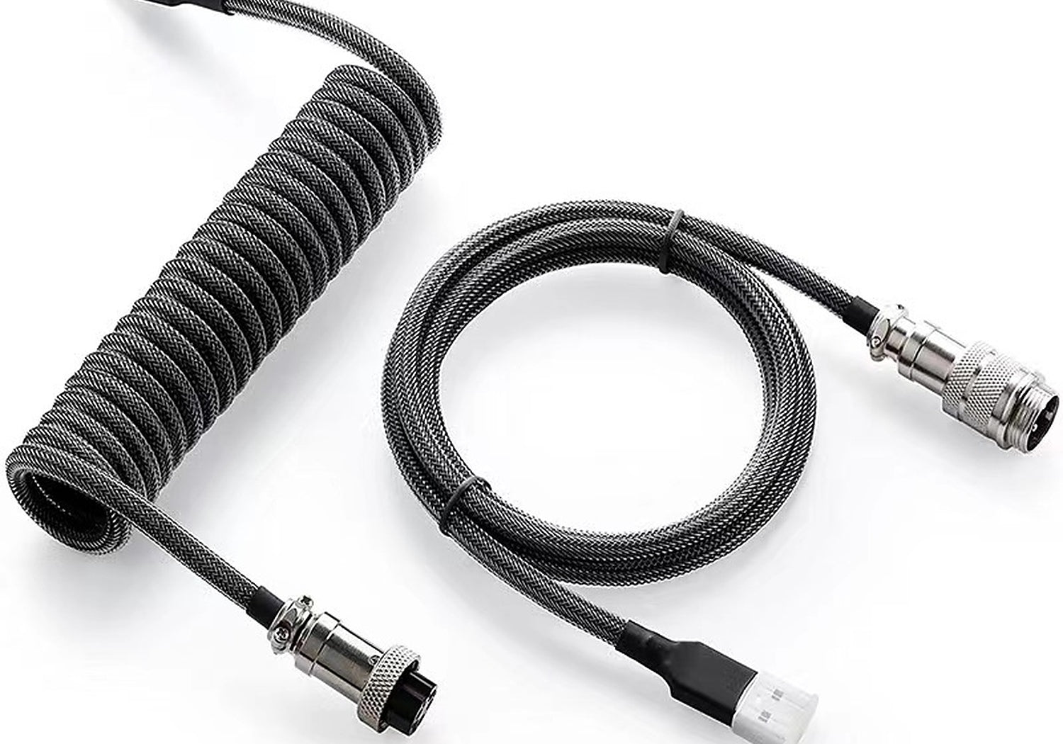 Aviator Keyboard Cable Gray - coiled cable