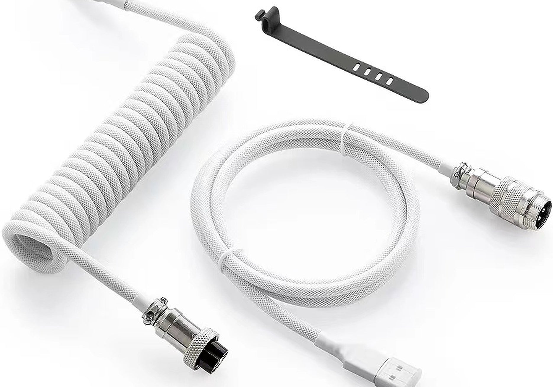 Aviator Keyboard Cable White - coiled cable