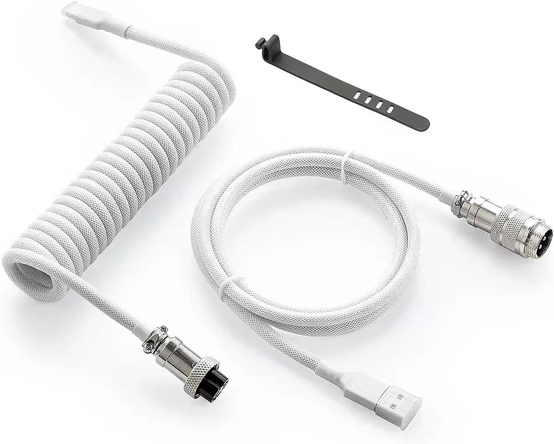 Aviator Keyboard Cable White - coiled cable