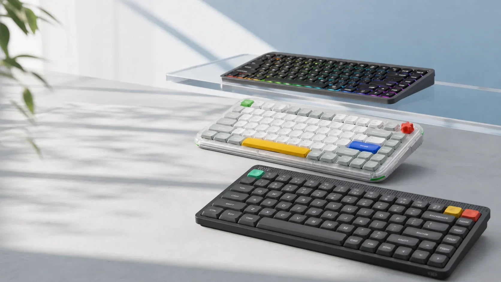 Low-profile mechanical keyboards arriving at Geekboards