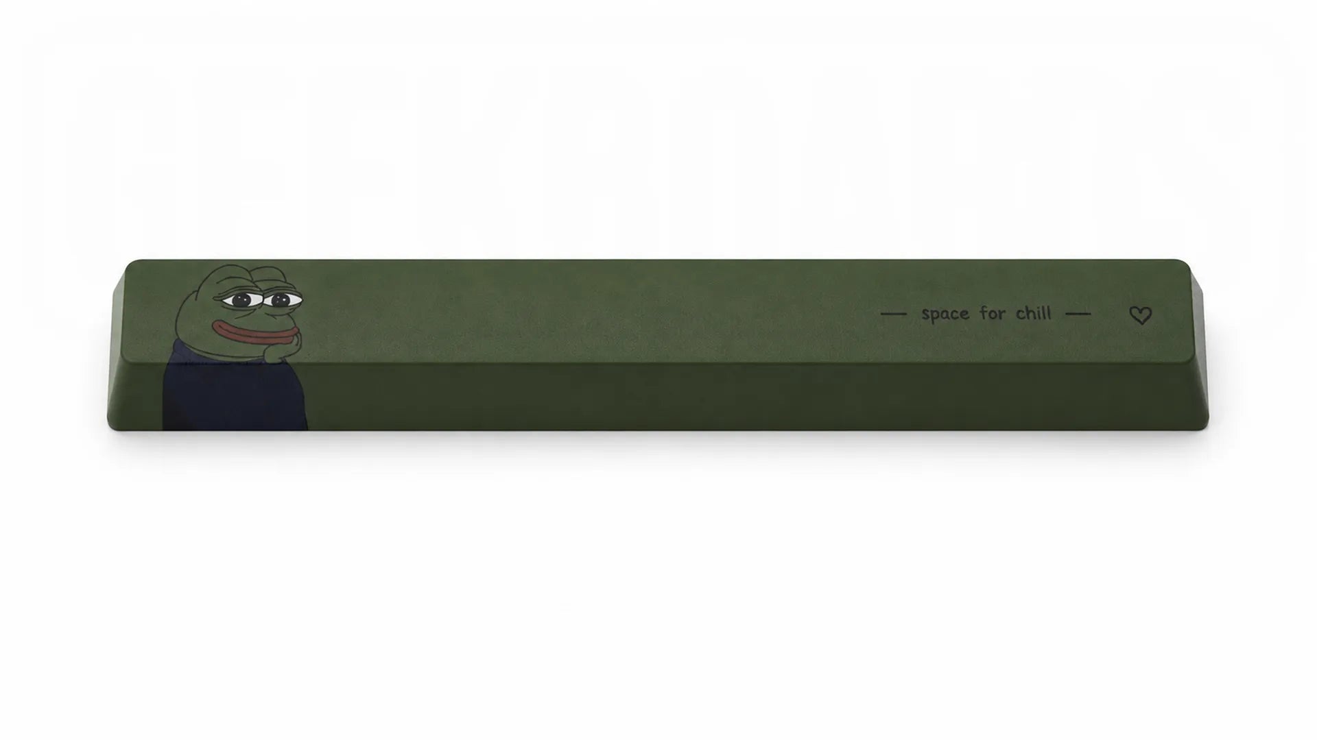 PEPE Space for Chill dark olive-green PBT spacebar, product view